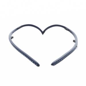 Alexandre De Paris カチューシャ ヘアバンド ラインストーン ネイビー /YO23