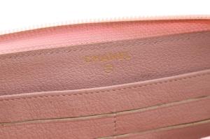 CHANEL 長財布 ラウンドファスナー ココマーク レザー ピンク 25番台 /YO27 OH