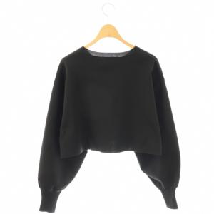 rim.ark hort oblong knit CD ニット カーディガン クロップド F 黒 460FSS70-0260