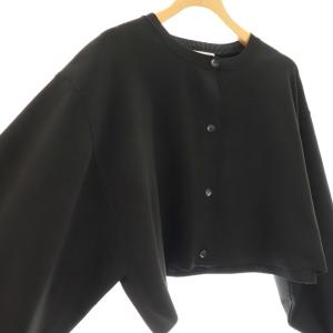 rim.ark hort oblong knit CD ニット カーディガン クロップド F 黒 460FSS70-0260