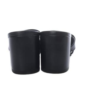 CHANEL サンダル ミュール ココマーク レザー 35C ブラック