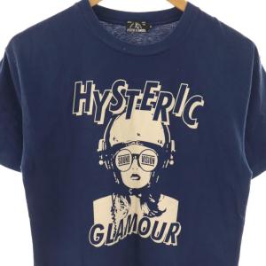 HYSTERIC GLAMOUR SOUND VISION Tシャツ カットソー 半袖 S ネイビー /DF OS