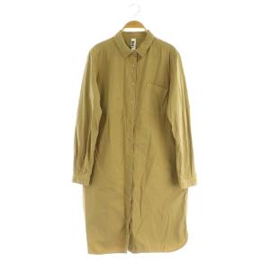 コットン シャツワンピース ロング 長袖 2 ベージュ /MY OS