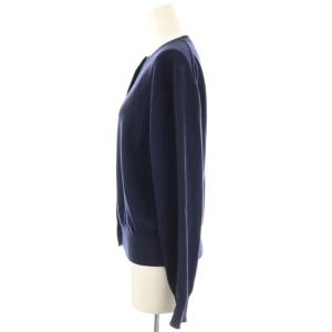 PLST エクストラファインメリノウールブレンドメタルボタンカーディガン ニット 長袖 L ネイビー /HK OS