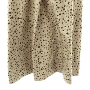 ANAYI 25SS スターダストジャガードタックフレアスカート ロング 36 ベージュ ブラック /DO OS SH