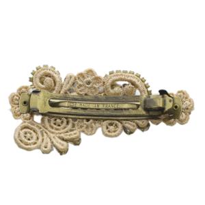 Michal Negrin バレッタ ビジュー フラワーモチーフ ゴールド色 /YO6