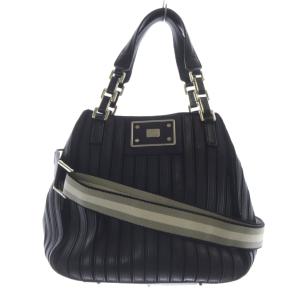 BELVEDERE SMALL 2WAYバッグ ハンドバッグ ショルダーバッグ レザー 黒 ブラック /SR25