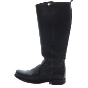レザー ロングブーツ 36 黒 ブラック /SR35