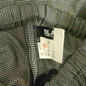 BLACK COMME des GARCONS AD2013 千鳥格子柄 ウール サルエルパンツ XS ブラック /MY OS