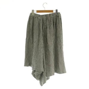 COMME des GARCONS COMME des GARCONS AD2014 ギンガムチェック フレアパンツ サルエルパンツ イージー XS ブラック /MY OS