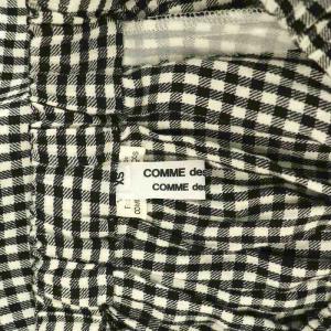 COMME des GARCONS COMME des GARCONS AD2014 ギンガムチェック フレアパンツ サルエルパンツ イージー XS ブラック /MY OS