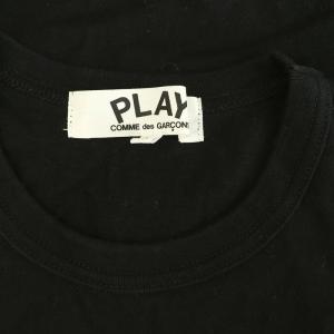 PLAY Comme des Garçons AD2023 ダブルハート半袖クルーネックTシャツ M ブラック /MY OS
