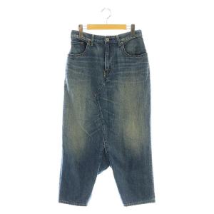 コムデギャルソン AD2019 サルエルデニムパンツ ジーンズ ジッパーフライ コットン XS 紺 /NR