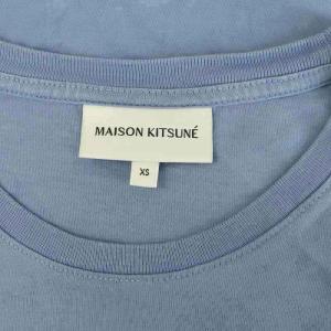 Maison Kitsuné BABY FOX PATCH REGULAR TEE Tシャツ 半袖 ワッペン クルーネック XS ブルー