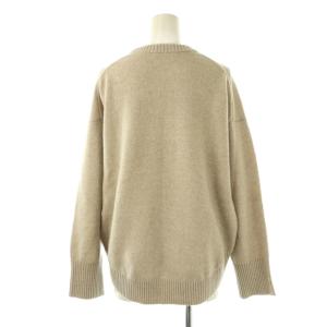 MACPHEE ラムカシミヤクルーネックプルオーバーニット セーター プルオーバー S グレージュ /CX OS