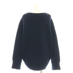 MACPHEE 24AW ラムカシミヤVネックプルオーバーニット セーター 長袖 ウール S 紺 /NR OS