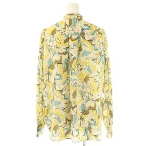 TOMORROWLAND collection 23SS メロウフラワープリントブラウス シャツ ボウタイ 36 黄色 マルチカラー /CX OS