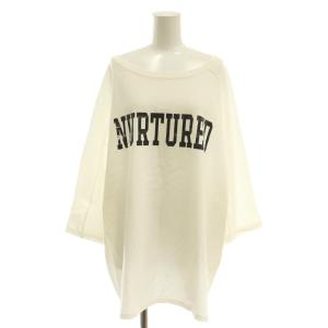 25SS ハーフスリーブロゴTEE Tシャツ カットソー 七分袖 コットン 白 黒 /NR OS