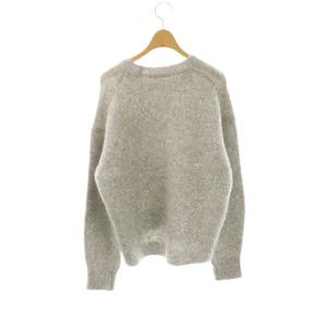 NE QUITTEZ PAS! 24AW Alpaca Lurex Pull Over ニット セーター 長袖 ライトグレー シルバー色