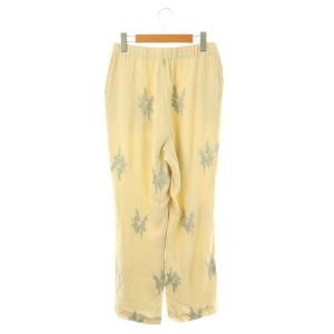 NE QUITTEZ PAS! Moss Rayon Full Embroidery Pants パンツ ワイド 刺繍 M アイボリー