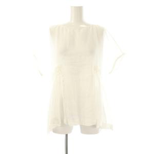 24SS Ramie Smocking Short Sleeve Blouse ブラウス 半袖 プルオーバー