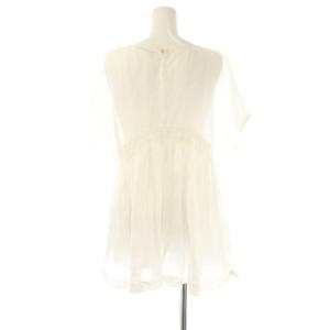 NE QUITTEZ PAS! 24SS Ramie Smocking Short Sleeve Blouse ブラウス 半袖 プルオーバー