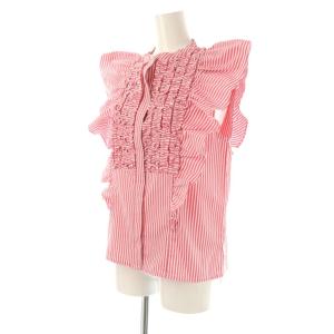 NE QUITTEZ PAS! 24SS Cotton Poplin Frill Sleeve Blouse ブラウス ノースリーブ ストライプ