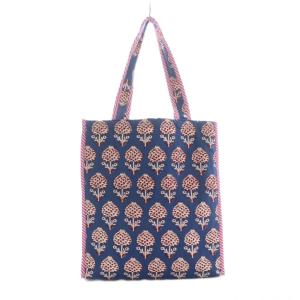 NE QUITTEZ PAS! パサンドバイ Cotton Canvas Hand Printed Gusseted Bag トートバッグ