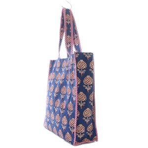 NE QUITTEZ PAS! パサンドバイ Cotton Canvas Hand Printed Gusseted Bag トートバッグ