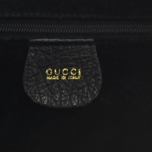 GUCCI バンブー オーストリッチ 2WAYバッグ ブラック