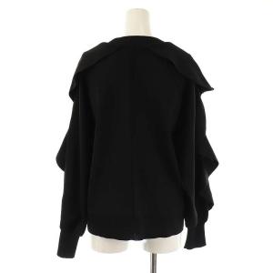 ADORE 24SS ラッフルニットトップス セーター 長袖 38 黒 /NR OS