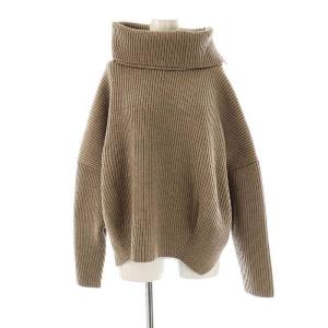 24AW フォルムドウールニット セーター 長袖 38 ベージュ /NR OS