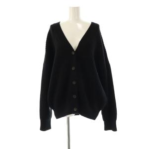 latest カーディガン ニット Vネック ブラック /ES OS