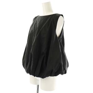 UNITED ARROWS バルーン ノースリーブ ブラウス シャツ 黒 /CX OS