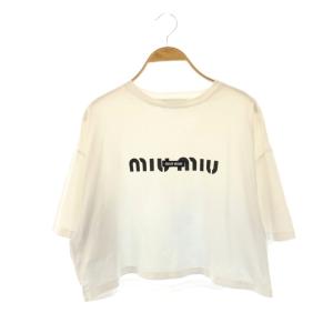 MJN385 ロゴ Tシャツ クロップド S ホワイト