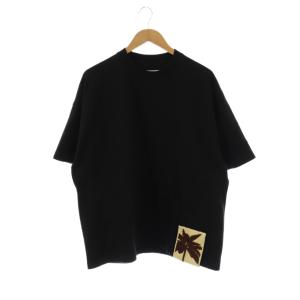 23SS J22GC0119 パームツリービーズ刺繍 オーバーサイズTシャツ XL ブラック