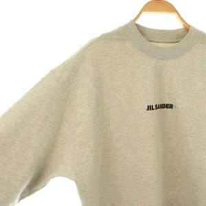 JIL SANDER＋ 23AW ロゴクルーネックスウェットプルオーバー トレーナー S グレー J40GU0001 /DF OS