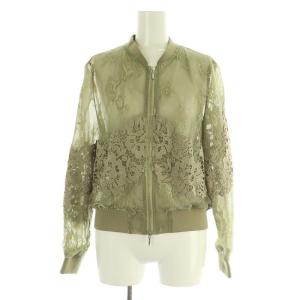 ケミカルシースルーブルゾン ジャケット ジップアップ 1 カーキ /MY OS