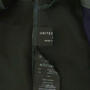 UNITED TOKYO UNITEDTOKYO シアーコンビブロッキングワンピース ロング 半袖 ベルト付 2 マルチカラー /MY OS