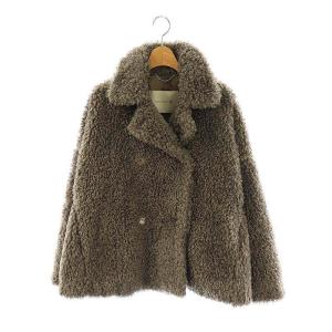 23AW HUMBIE ダブル ショート エコファーコート 6 グレー