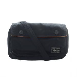 タンカー ミニ ショルダーバッグ マルチ カードポケット 黒 ブラック オレンジ /RI OS