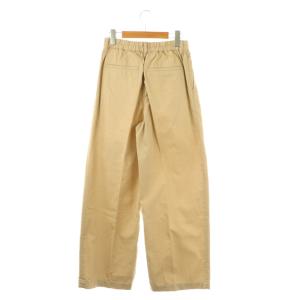 Drawer 25SS RESORT1チノバックギャザーパンツ ワイド ジッパーフライ 34 ベージュ /DO OS