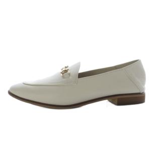 Le Talon ビットバブーシュ ローファー スリッポン ローヒール レザー 25cm ホワイト /YO2