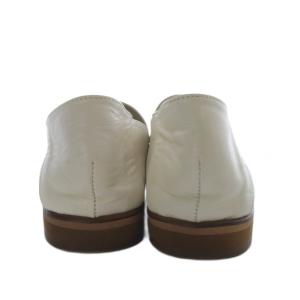 Le Talon ビットバブーシュ ローファー スリッポン ローヒール レザー 25cm ホワイト /YO2