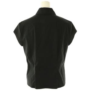 Theory 24SS COTTON SHIRTING CAP SLV BLOUSE ブラウス シャツ S 黒 /CX