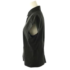 Theory 24SS COTTON SHIRTING CAP SLV BLOUSE ブラウス シャツ S 黒 /CX