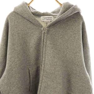 AMERICANA アパルトモン WIDE FULLZIP HOODIE パーカー ジャケット ジップアップ グレー /NR
