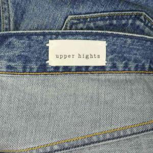 upper hights ハイライズストレートデニム パンツ ジーンズ ダメージ加工 THE COUSIN IENA別注 22 ブルー