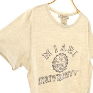 REMI RELIEF MIAHI Tシャツ カットソー ロゴ L グレージュ /CX OS