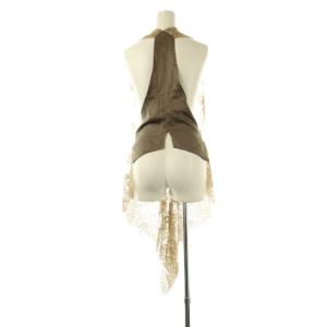 L'Appartement Lace Gilet ジレ レース ロング ベージュ ブラウン /HK OS